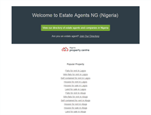 Tablet Screenshot of estateagentsng.com